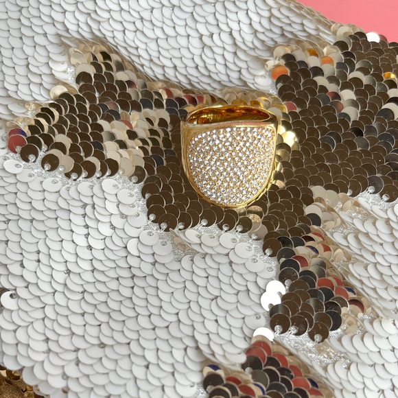 Pavé Cubic Zirconia Gold Cocktail Ring by Nordstrom - Picture 6 of 8